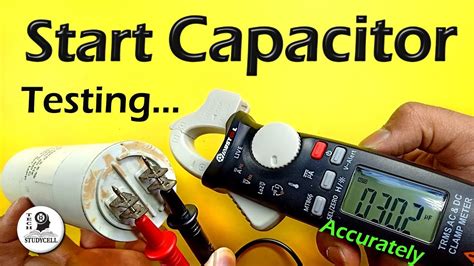 how to test a hard start capacitor|test start capacitor with multimeter.